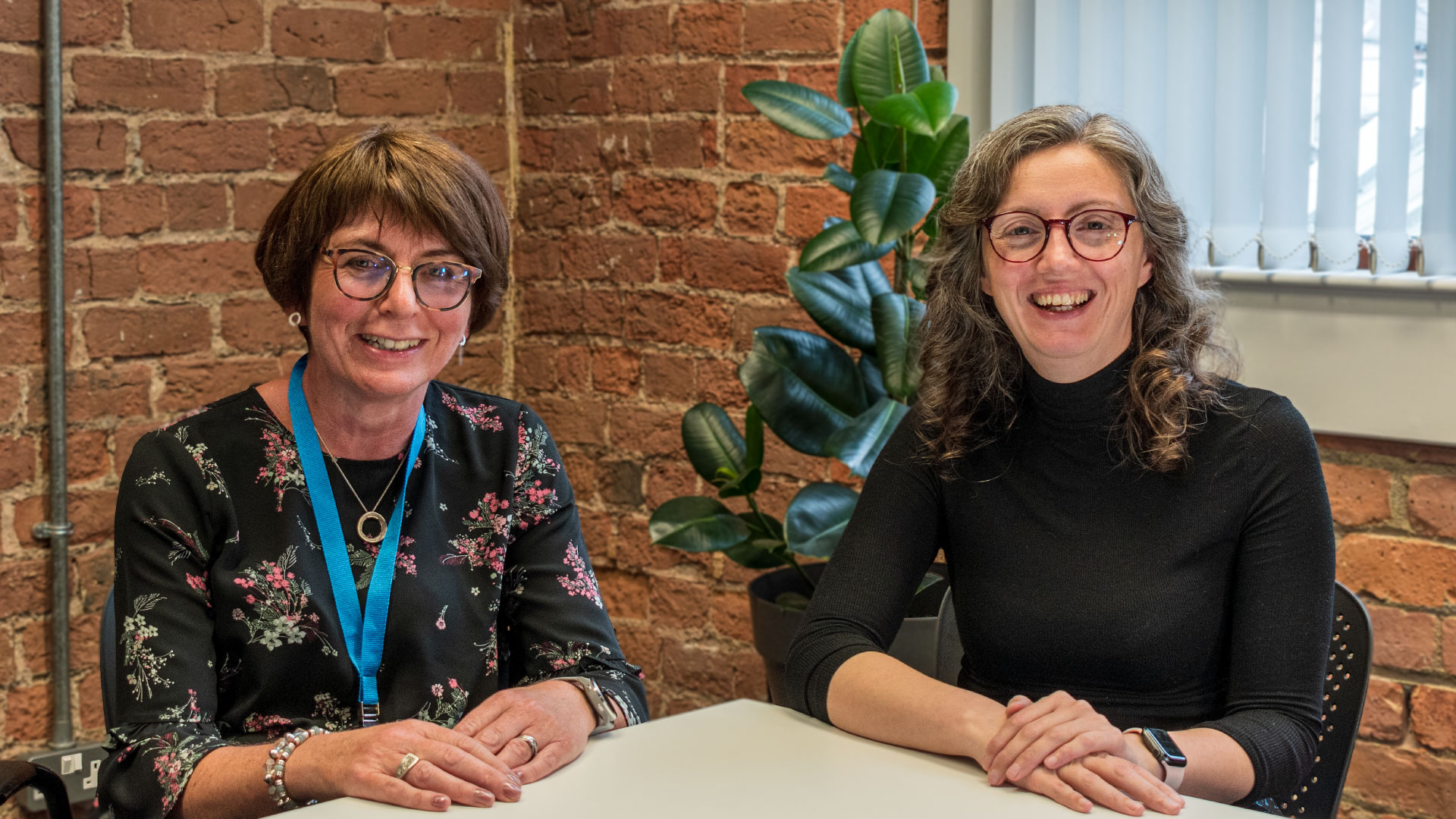 Kathryn Harkin, head of AI, with Emma Pollock, Chief Technology Officer